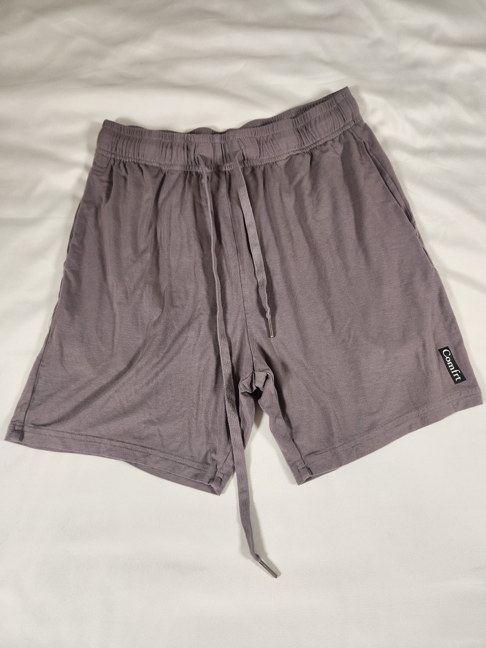 Comfort Drawstring Athletic Shorts — Dusty Mauve